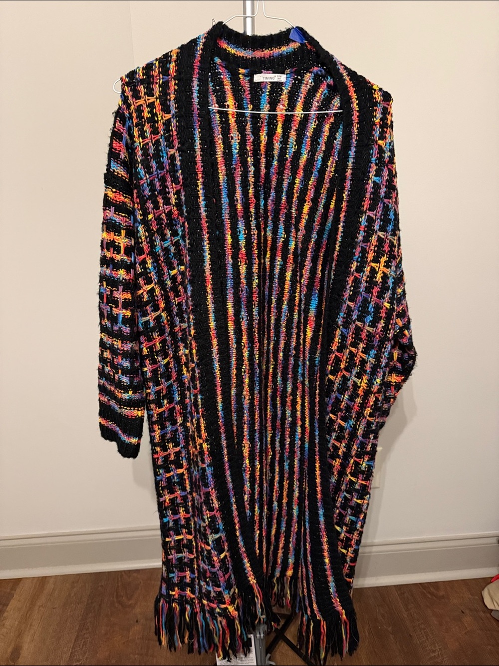 Multi Colored Long Cardigan